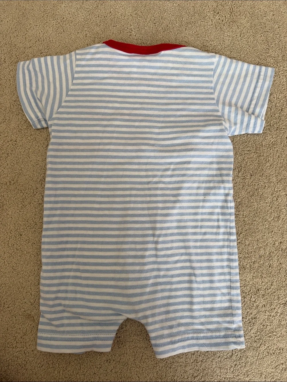 Little English Appliqué Baseball Romper